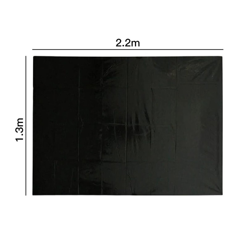 VOANZO 1 Piece Black Waterproof Mattress 1.3x2.2m PVC Thick Mattress