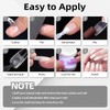 Solid Nail Glue Gel for False Nail Tips,2PCS 15g Super