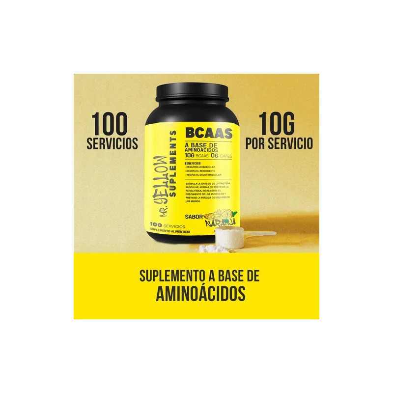 Aminoácidos 1kg En Polvo Mr. Yellow 100servicios Varios Sabo