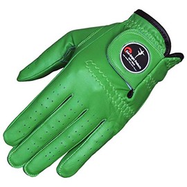 Ever-Bright Men's Golf Gloves OptiColor Premium Leather Golf Glove (Green, Right Large)