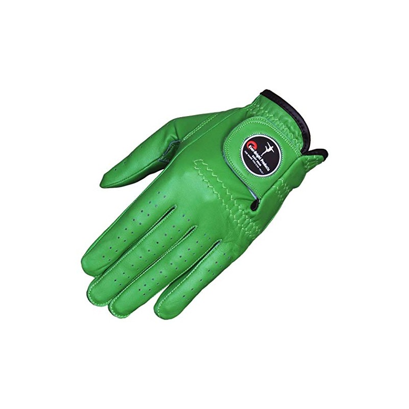 Ever-Bright Men's Golf Gloves OptiColor Premium Leather Golf Glove (Green,