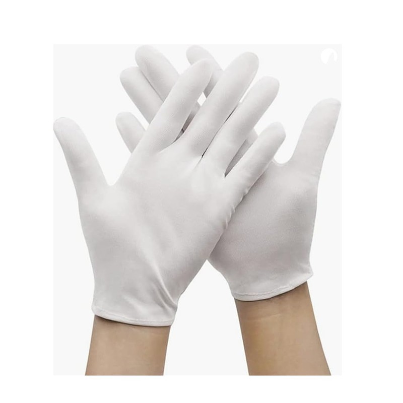 5 Pairs Cotton Gloves Large Size Work Gloves Coin Gloves