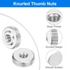 uxcell 10Pcs M3 Knurled Thumb Nuts, Carbon Steel Round Knurled