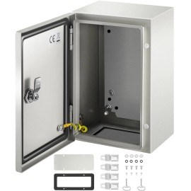 NEMA 12 8 6 Steel Enclosure NEMA 4X Waterproof Dustproof Electrical Box IP66 Conduit Fittings for Outdoor/Indoor ElectricalDefault: Default
