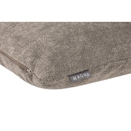 MAGMA Alfa Cushion Cover, 40 x 40 cm, Set of 2, Brown, Velvety Soft, Cuddly Velour Look, Rectangular Cushion Cover for Living Room, Bedroom, Office and Guest Room, Washable