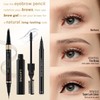 Microblading Eyebrow Pencil Kit - Waterproof Brow Makeup Set with