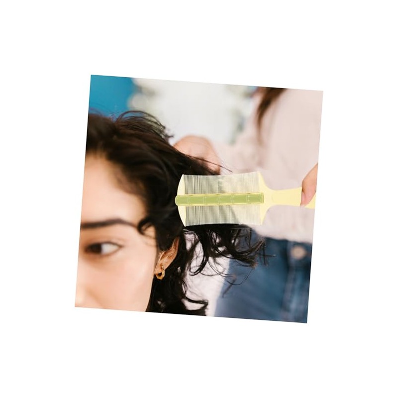 Peines Anticaspa de Plástico con Mango Ergonómico, Doble Cara, 6