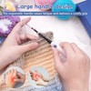 Hobekoee Acrylic Crochet Hooks,4 mm Ergonomic Crochet Hooks