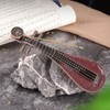 Incense Burner Holder Unique Chinese Lute Design Premium Copper Sturdy