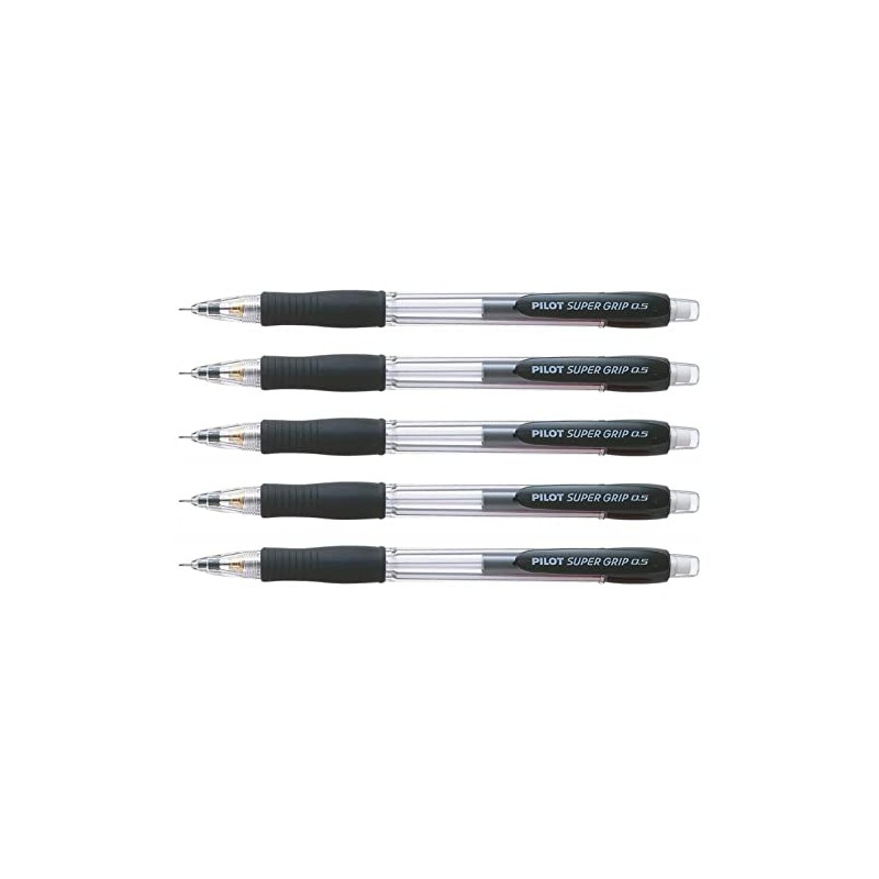 PILOT H-185SL Super Grip Mechanical Pencils 0.5 mm Black Body