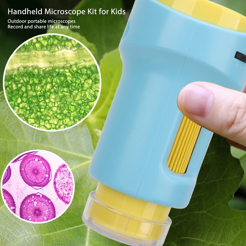 Handheld Mini Microscope Toy Multifunctional 2 Inch Screen 1080P 1000X