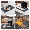 Placemats and Coasters Set of 4, PU Leather Heat-Resistant Table