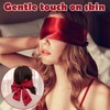 Blindfold Satin Eye Mask+Soft Silky Sleep Mask+Adjustable Comfortable Fit+1 Piece+135x7cm+Travel