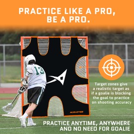 ACELETIQS Hurl Lacrosse Goal Target | Lacrosse Gifts for Boys and Girls | Fits Standard 6x6 Goal [Carry Bag Included]