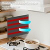 Stainless Steel Stove Backsplash, Kitchen Splatter Shield Black 12"x16"