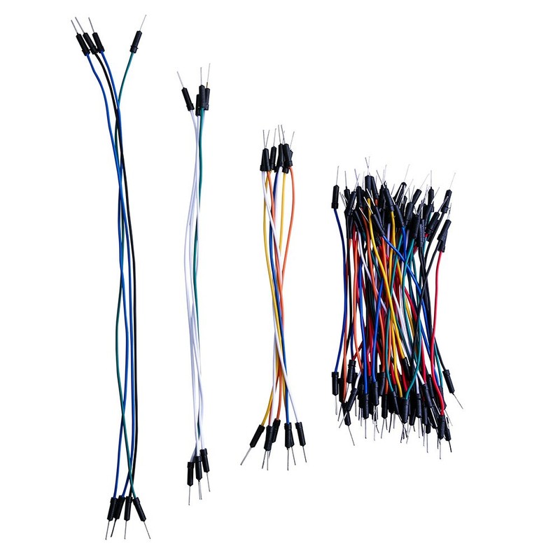 ELEGOO 130pcs Solderless Flexible Breadboard Jumper Wires Kit Male to