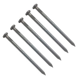 TERF® 75mm X 3.75mm Galvanised Round Wire Nails 75mm (3 inch) X 3.75mm Round Nail For Soft and Hard Timber Wood Joinery Construction Furniture Craft Decking Fence Multi Purpose - Pack of 75