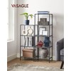 VASAGLE Bookcase, 5-Tier Bookshelf, Slim Shelving Unit for Bedroom, Bathroom,