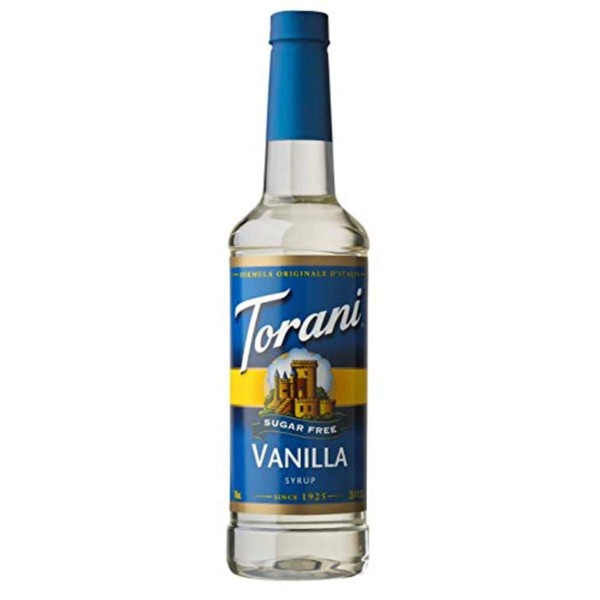 Torani Sugar Free Syrup, Vanilla, 25.4 Ounce (Pack of 1)