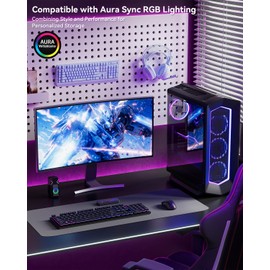 Yottamaster M.2 NVME SSD Enclosure Compatible with Aura Sync RGB, Zinc Alloy USB3.2 10Gbps NVMe Enclosure Adapter for 8TB M.2 NVMe SSD 2230/2242/2260/2280 with M-Key [YTASM]