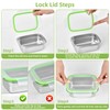 UPTRUST Stainless Steel Food Storage Containers | Leak Proof &