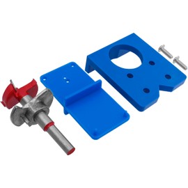 Yakamoz 35mm Concealed Hinge Jig Kit - Adjustable Depth Carbide Forstner Drill Bit Hinge Boring Hole Saw Cutter with Door Hinges Drilling Guide for Cupboard Cabinet Door Hinge Installation