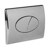 Roper Rhodes Ellipse Dual Flush Plate Button Chrome for TR9001