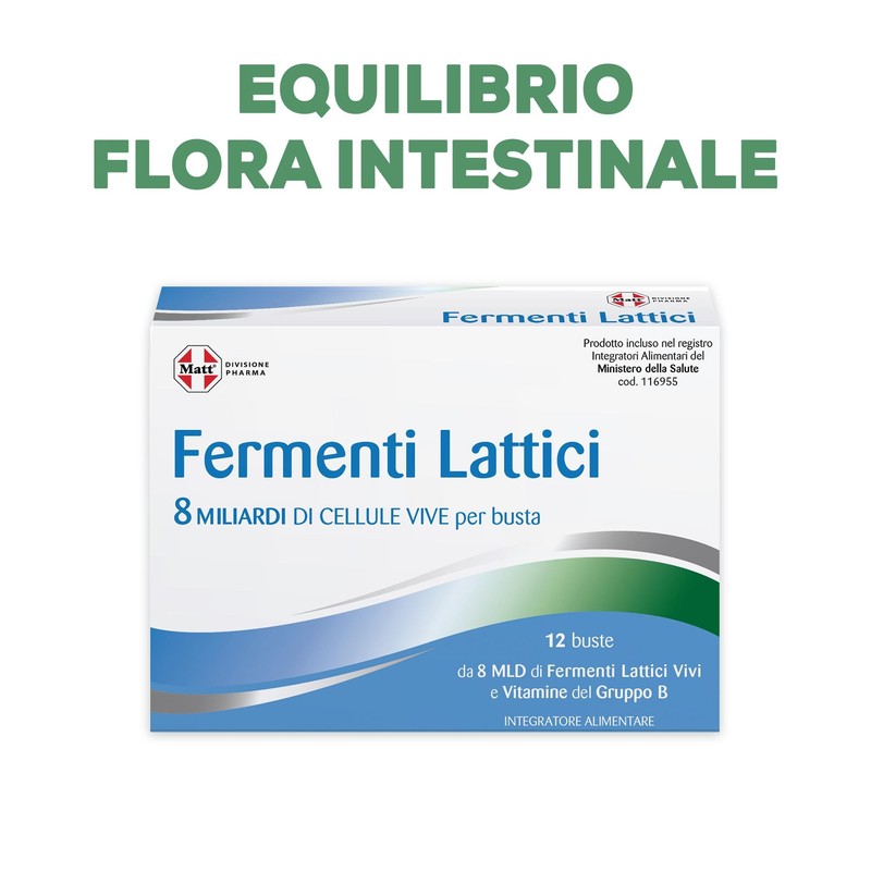 Matt Divisione Pharma Fermenti Lattici Bustine, in Polvere, 30g
