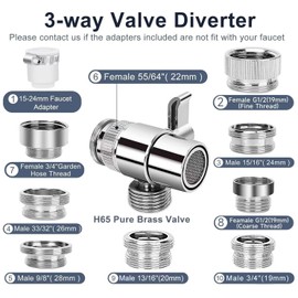 Shower Head Sink - Faucet Bathtub, Hose Sprayer Attachment with 9 Adapters, 79" Hose for Hair Washing, Pet Dog Rinse & Baby Bath, ON/OFF Extension for Tub Faucet, Utility Sink, Laundryroom, Garden