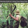 Sickle Garden Tool, Steel Billhook Machete Knife for Cutting Trees