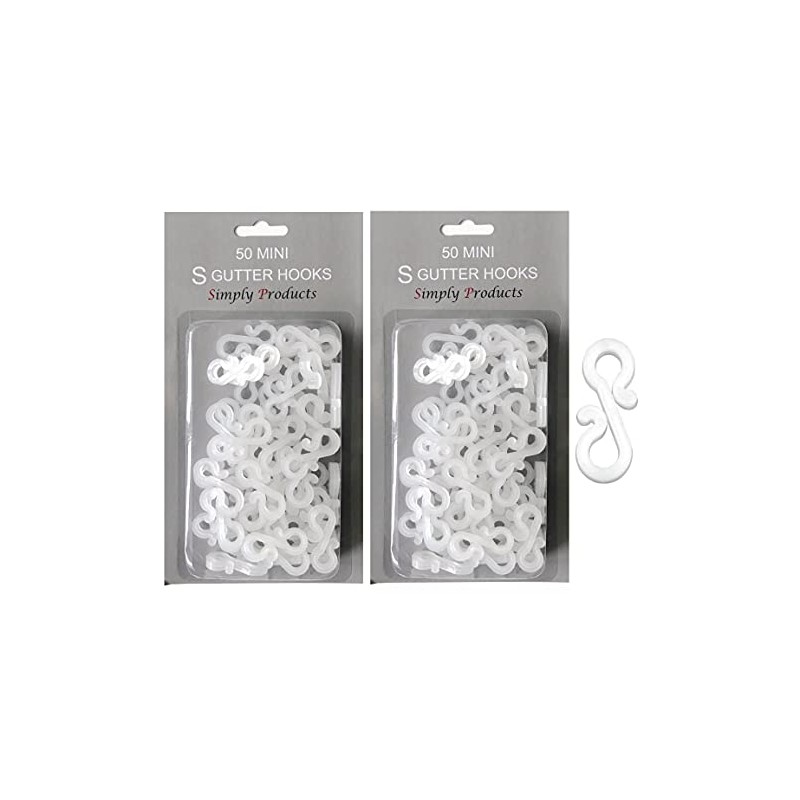 Simply Products Christmas S Mini Gutter Hooks Weatherproof Plastic for