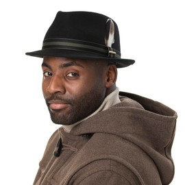 Stetson Galento Trilby Hat - Plain Colours - 100% Wool Felt Asahi Guard - Men - Autumn, gray