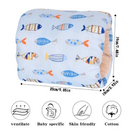 Small Nursing Pillow, Mini Nursing Pillow, Arm Nursing Pillow, Baby Nursing Pillow for Breastfeeding, Travel Nursing Pillow, Cotton Owls, Small Nursing Pillow for On the Go Suitable for Various