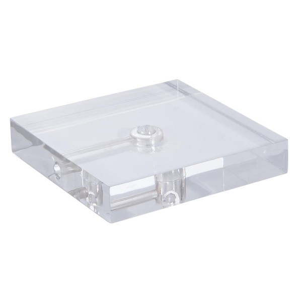 B&P Lamp® 5 1/4 Inch Wide Clear Acrylic Square Clear