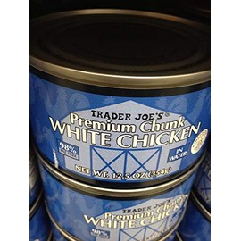 Trader Joe's Premium Chunk White Chicken in Water 12.5 Oz 98% Fat Free