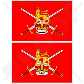 British Army Flag UK 4" (100mm) Vinyl Bumper Stickers, Decals x2