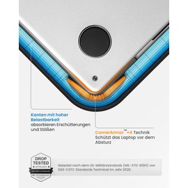 tomtoc Laptop Bag 360 Degree Protection Lightweight Waterproof A17, gray