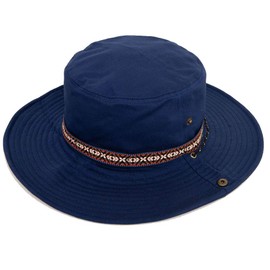 Nakota 2-Way Activity Hat, Trekking Hat, Safari Hat, Wide Brim Hat, Outdoor, Camping, Men's, Women's, Kids, Festivals, Climbing, New Navy