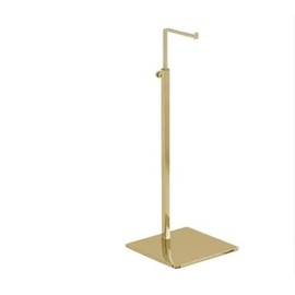 Single Hook Adjustable Purse Display Stand Metal Adjustable Handbag Bag Display Rack Holder (GOLD)