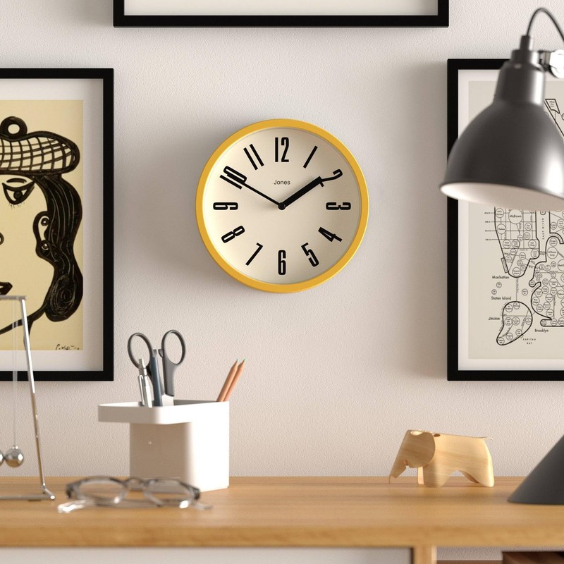 JONES CLOCKS® Hot Tub Wall Clock | Small Retro Round