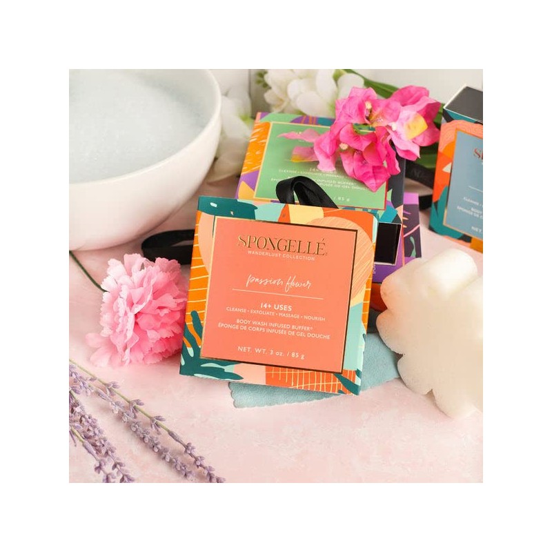 Spongelle Passion Flower Body Wash Infused Buffer