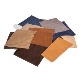 Rayher Suede Scraps Mixed Bag 500 g Cowhide Leather Various Colours Thicknesses and Sizes Leather Scraps for Crafts Leather Scraps for Sewing 83036000