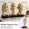 XIAOMAGG Thinker Statue Set of 3 See No Evil Hear