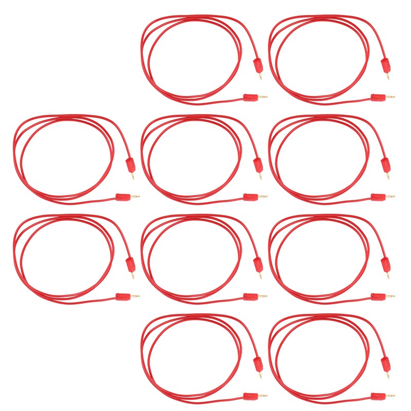 10Set Banana Plug Test Lead Brass PVC Electrical Test Wire