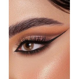 Erinde Eyeliner Pencil Waterproof, Long-Lasting Matte Eye Liner Set with Sharpener, Soft Smooth Smudge-Proof Eyeliner Pencil, Natural Stay Eye Pencil, Precise Hight Pigment Liner Eyes Makeup #1+#6