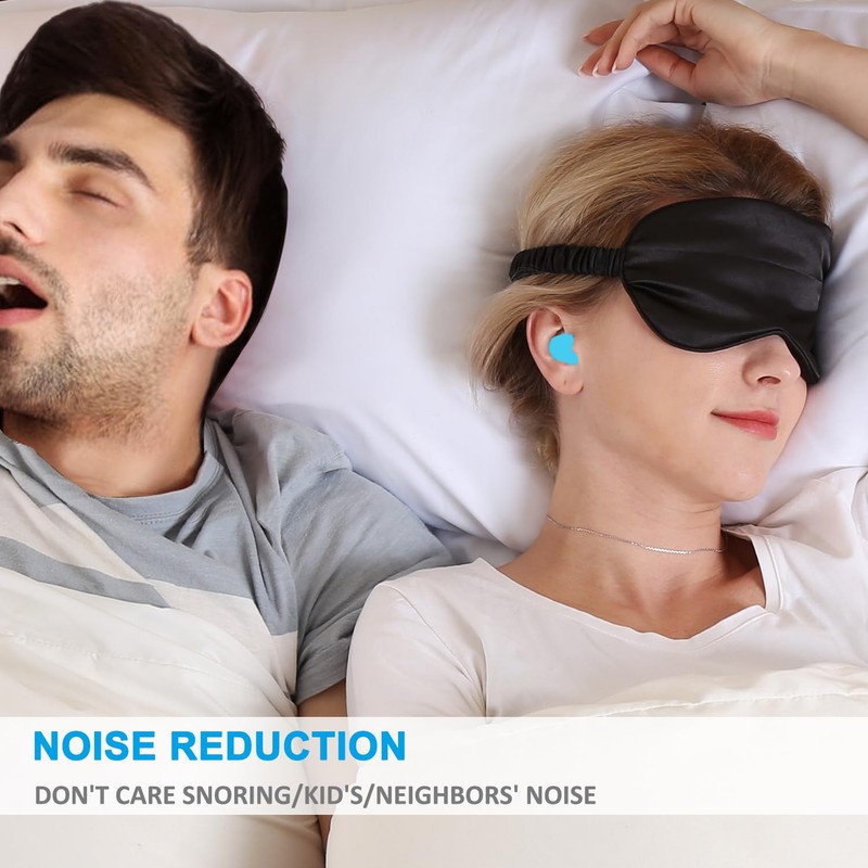 Ear Plugs for Sleeping, 16 Moldable Noise Cancelling Silicone Earplugs