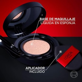L'Oréal Paris Infallible 24H Fresh Wear Base de Maquillaje en Cushion, Alta Cobertura con Acabado Mate, 24H Larga Duración y Control de Brillo, Tono 130