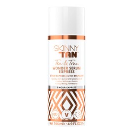 Skinny Tan Skinny Tan Tan & Tone Wonder Serum - 1 Hour Express Streak Free Fake Tan, Instant Fake Tan with Youth Boosting Q10 & Vitamin E, Vegan & Cruelty Free Skincare - 144ml