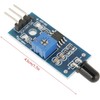 Electrones 5 Pcs IR Flame Sensor Module Detector 4 Pin