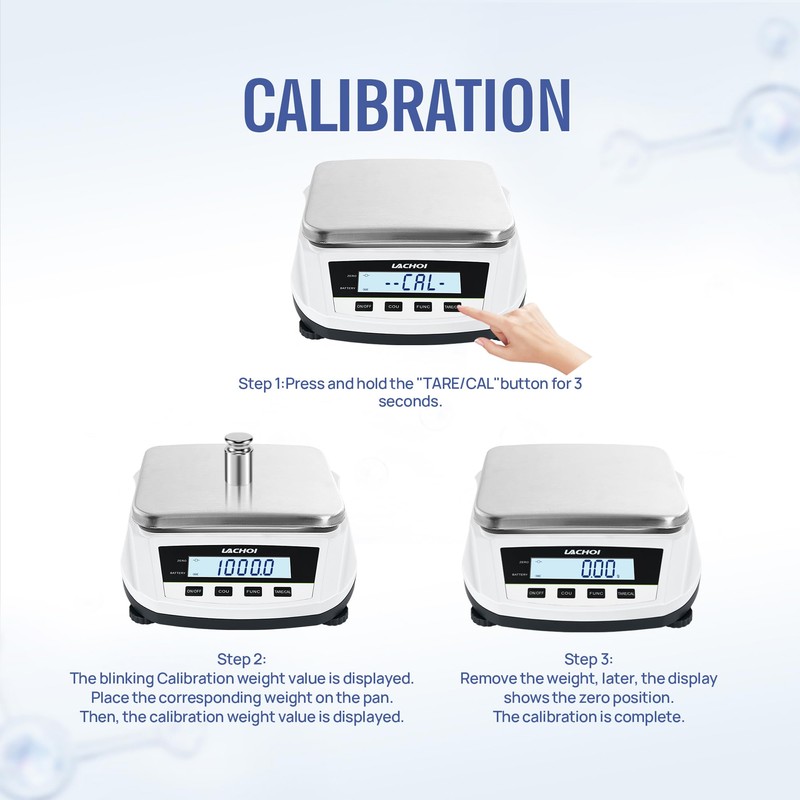 LACHOI Lab Scale 0.01g×5000g Precision Scale Analytical Balance Lab Scale
